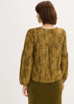 Blusa de satén fluido