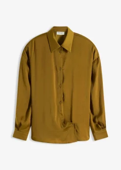 Blusa de satén fluido