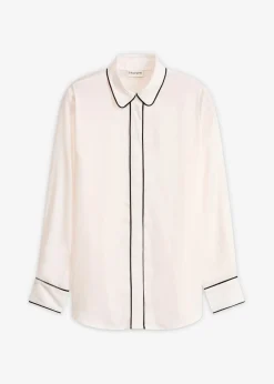 Blusa de satén fluido
