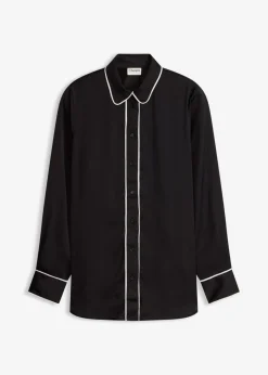Blusa de satén fluido