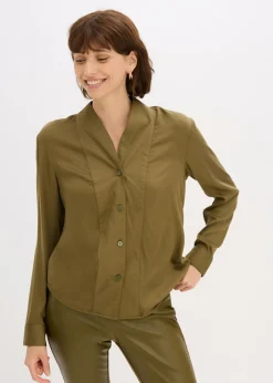 Blusa de satén fluido