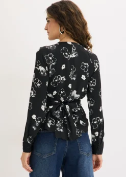 Blusa de satén fluido