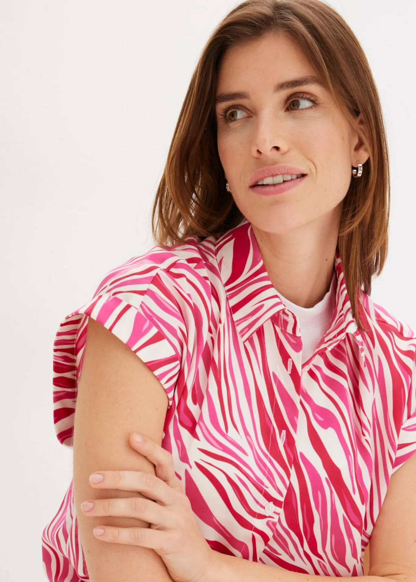 Blusa de satén fluido