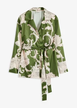 Blusa de satén fluido