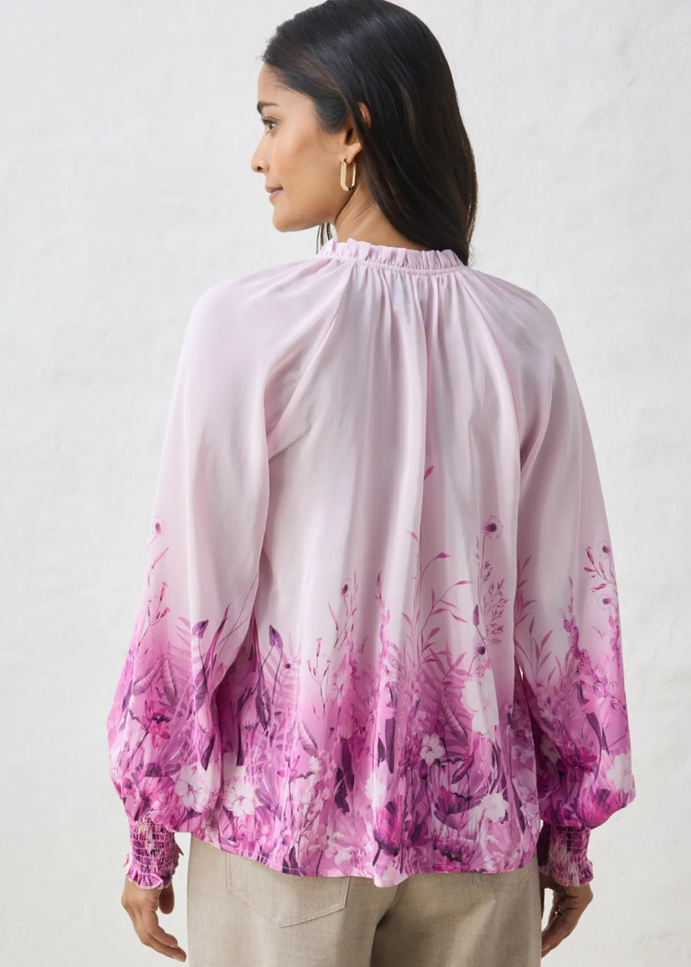 Blusa de seda