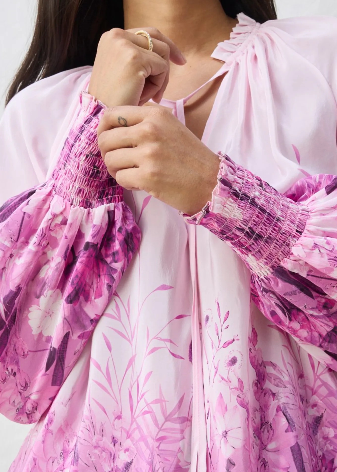 Blusa de seda