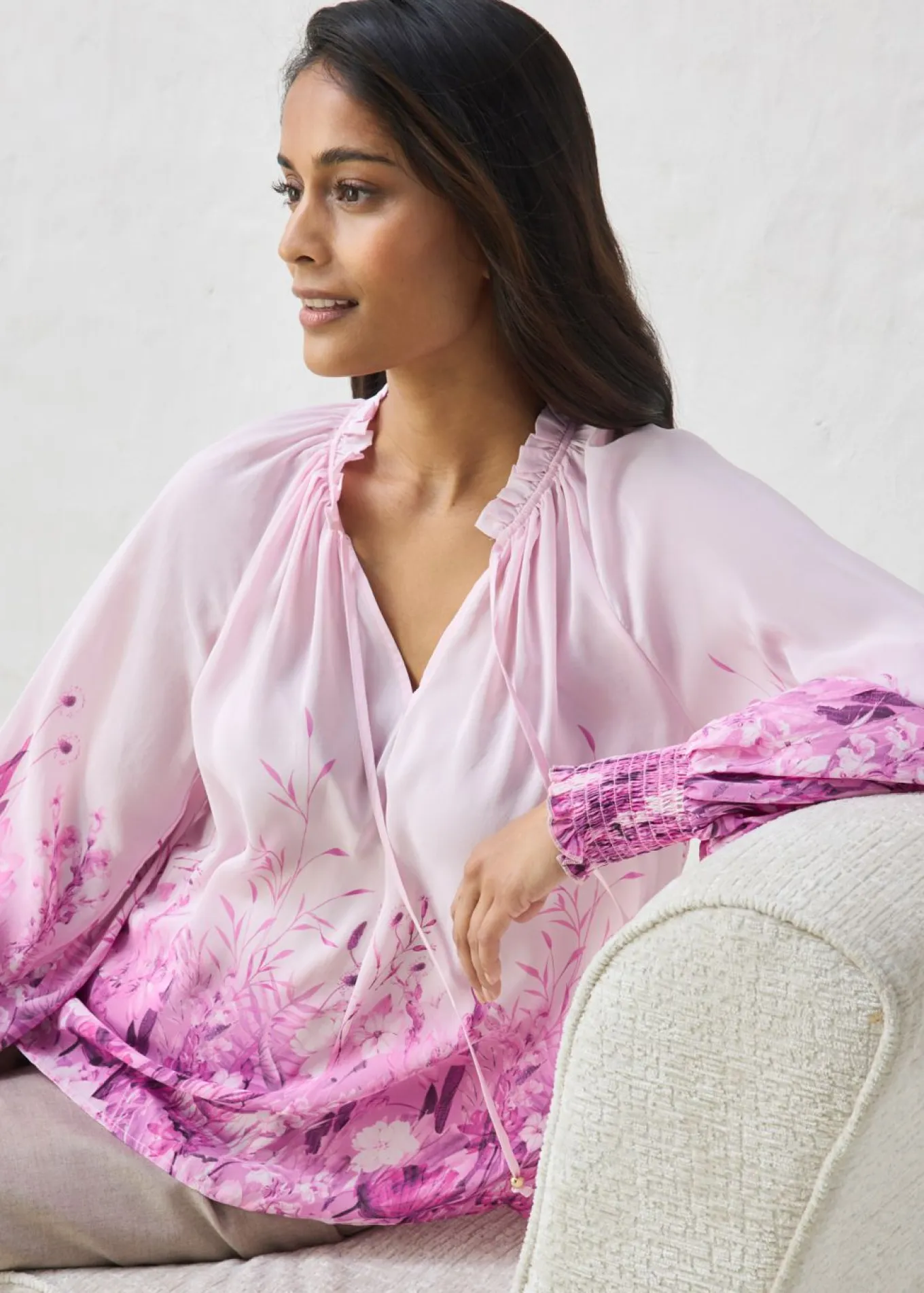 Blusa de seda