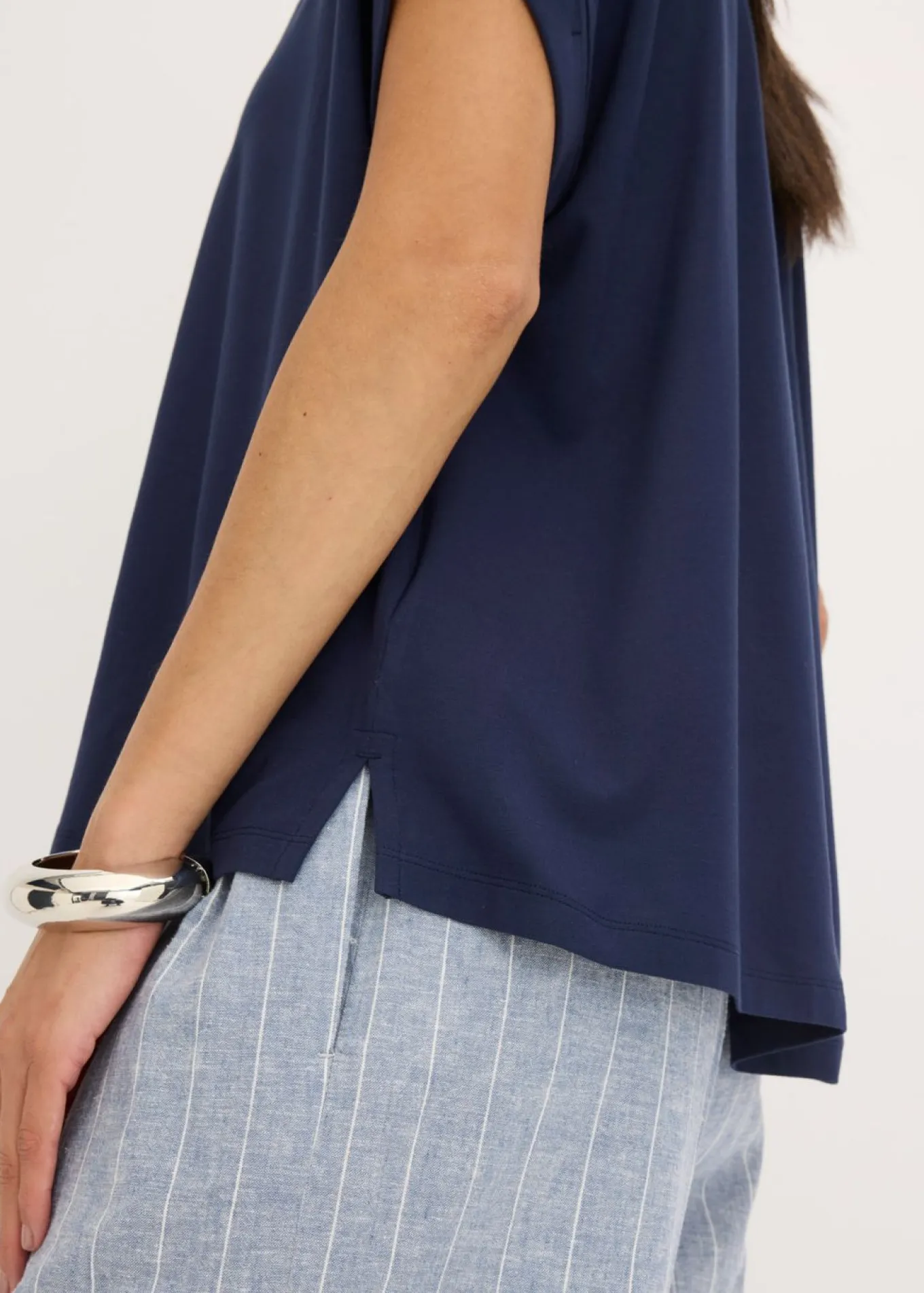 Blusa de suave mezcla de viscosa