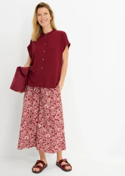 Blusa de suave mezcla de viscosa