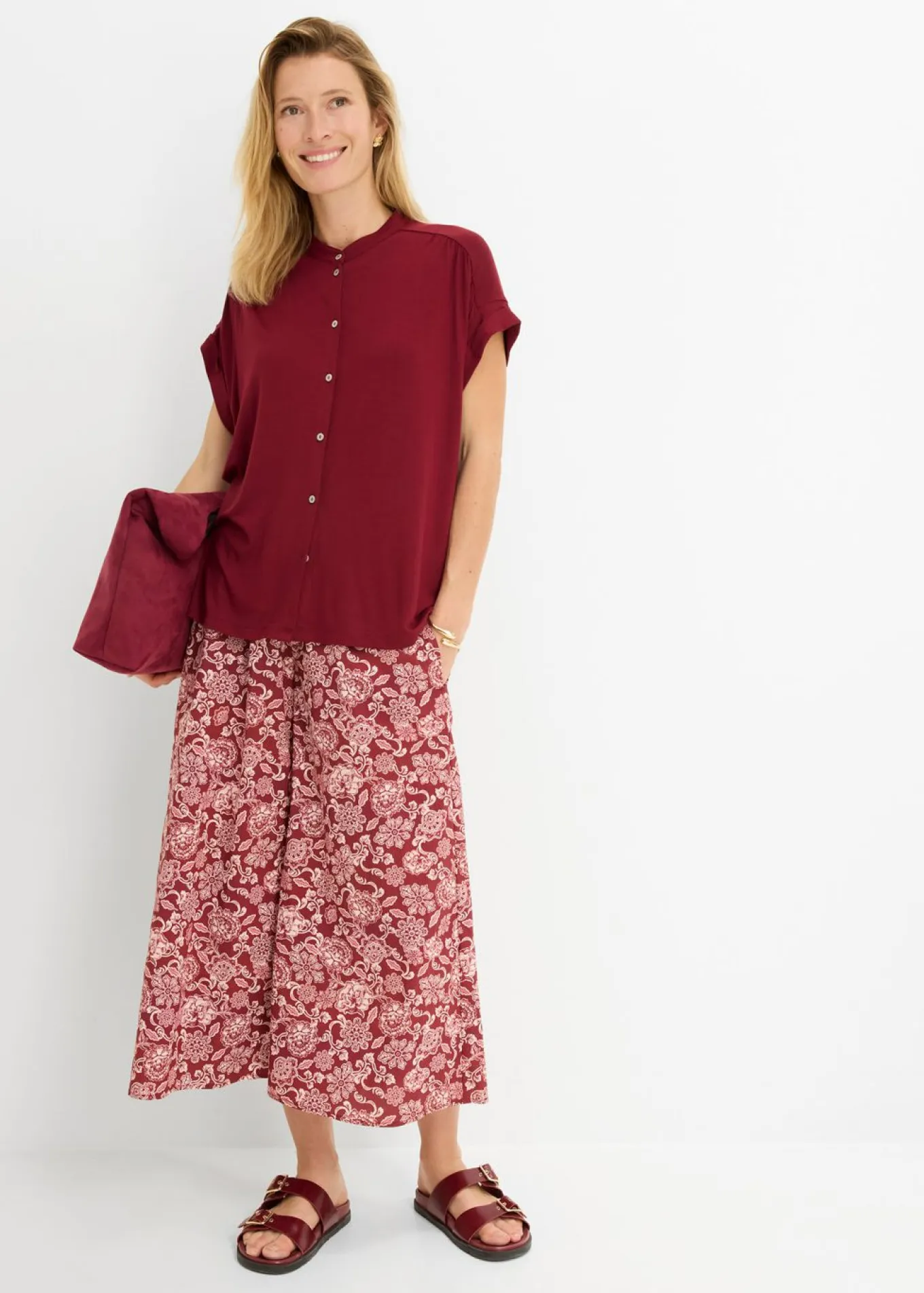 Blusa de suave mezcla de viscosa