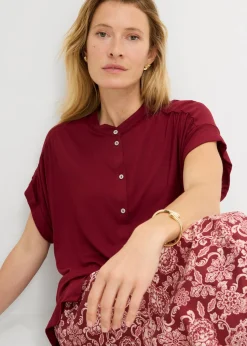 Blusa de suave mezcla de viscosa