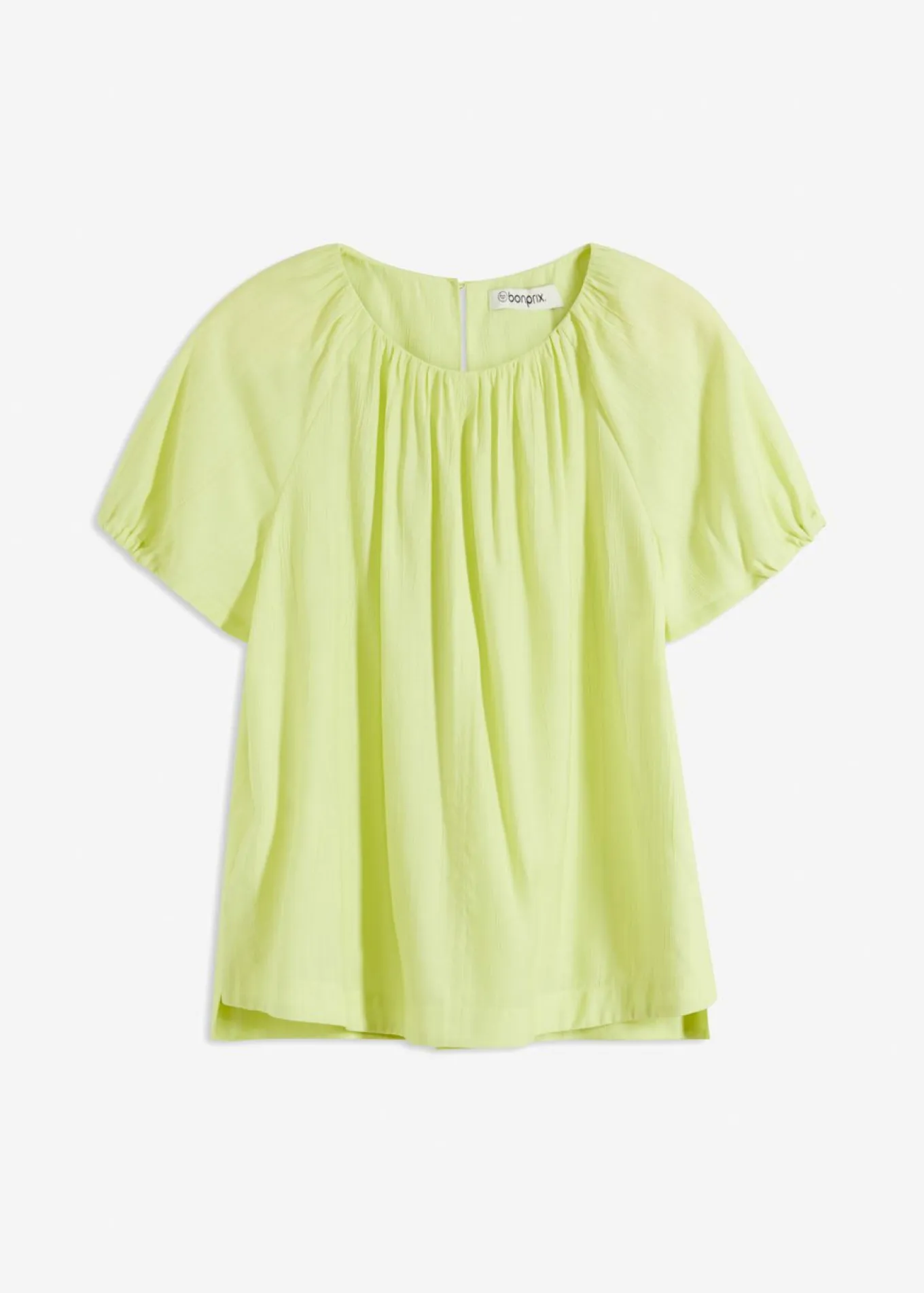 Blusa de tejido arrugado estructurado
