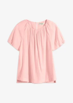 Blusa de tejido arrugado estructurado