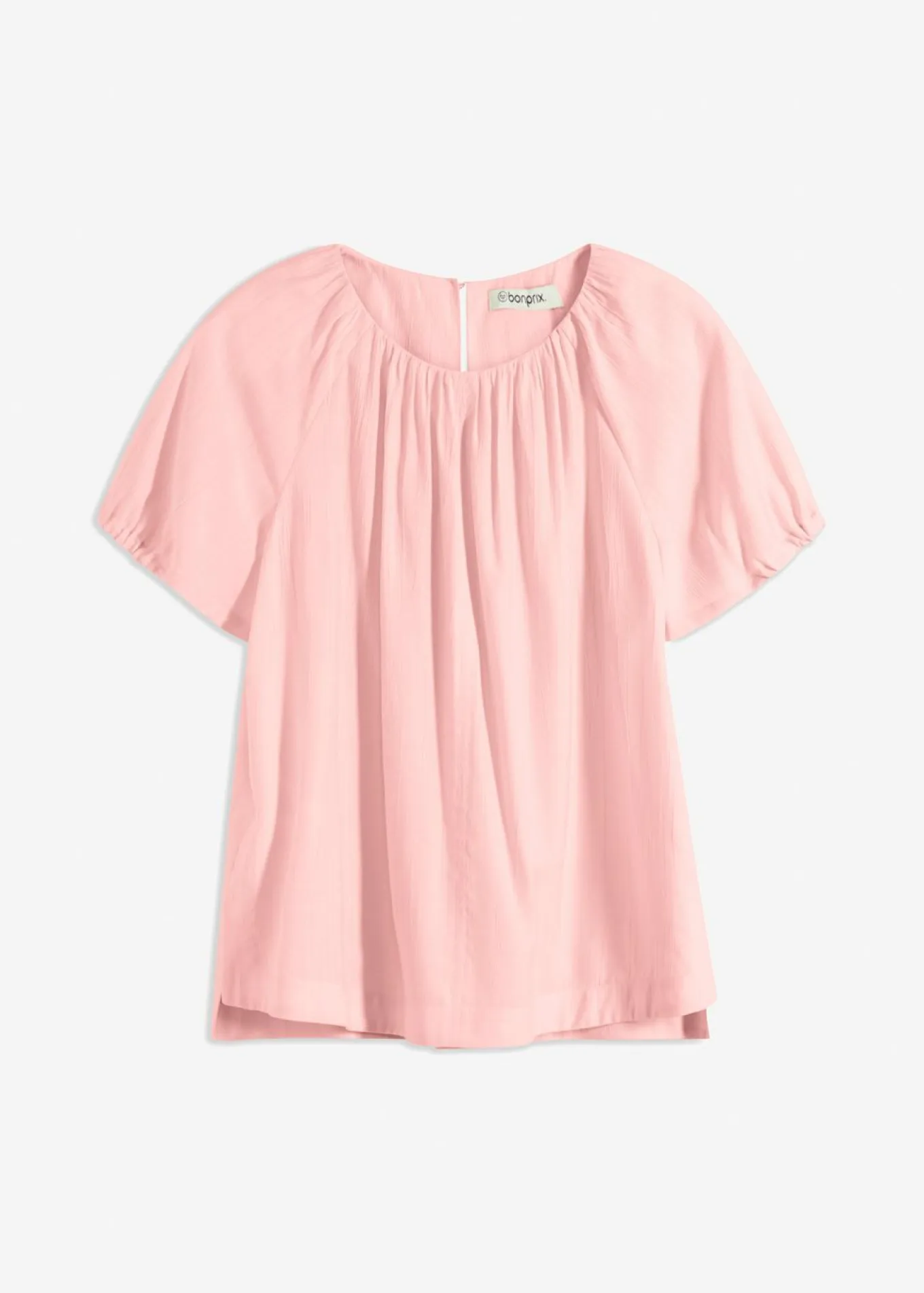 Blusa de tejido arrugado estructurado