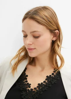 Blusa de tejido arrugado estructurado