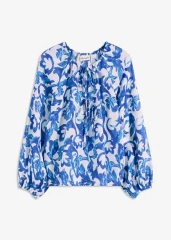 Blusa de túnica estampada