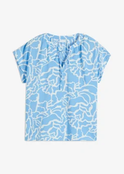Blusa de túnica estampada