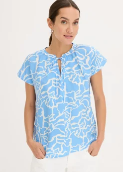 Blusa de túnica estampada