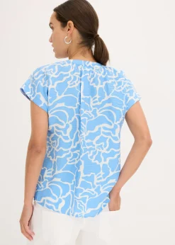 Blusa de túnica estampada