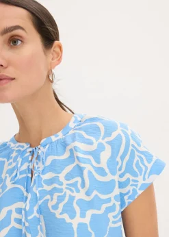 Blusa de túnica estampada