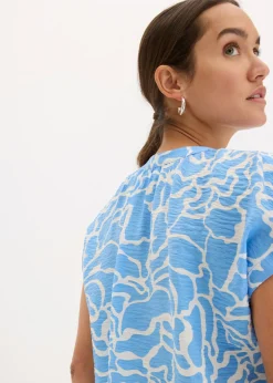 Blusa de túnica estampada