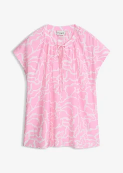 Blusa de túnica estampada