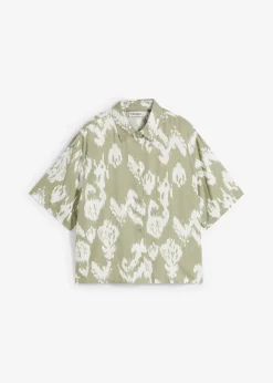 Blusa de viscosa con estampado étnico