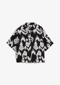 Blusa de viscosa con estampado étnico