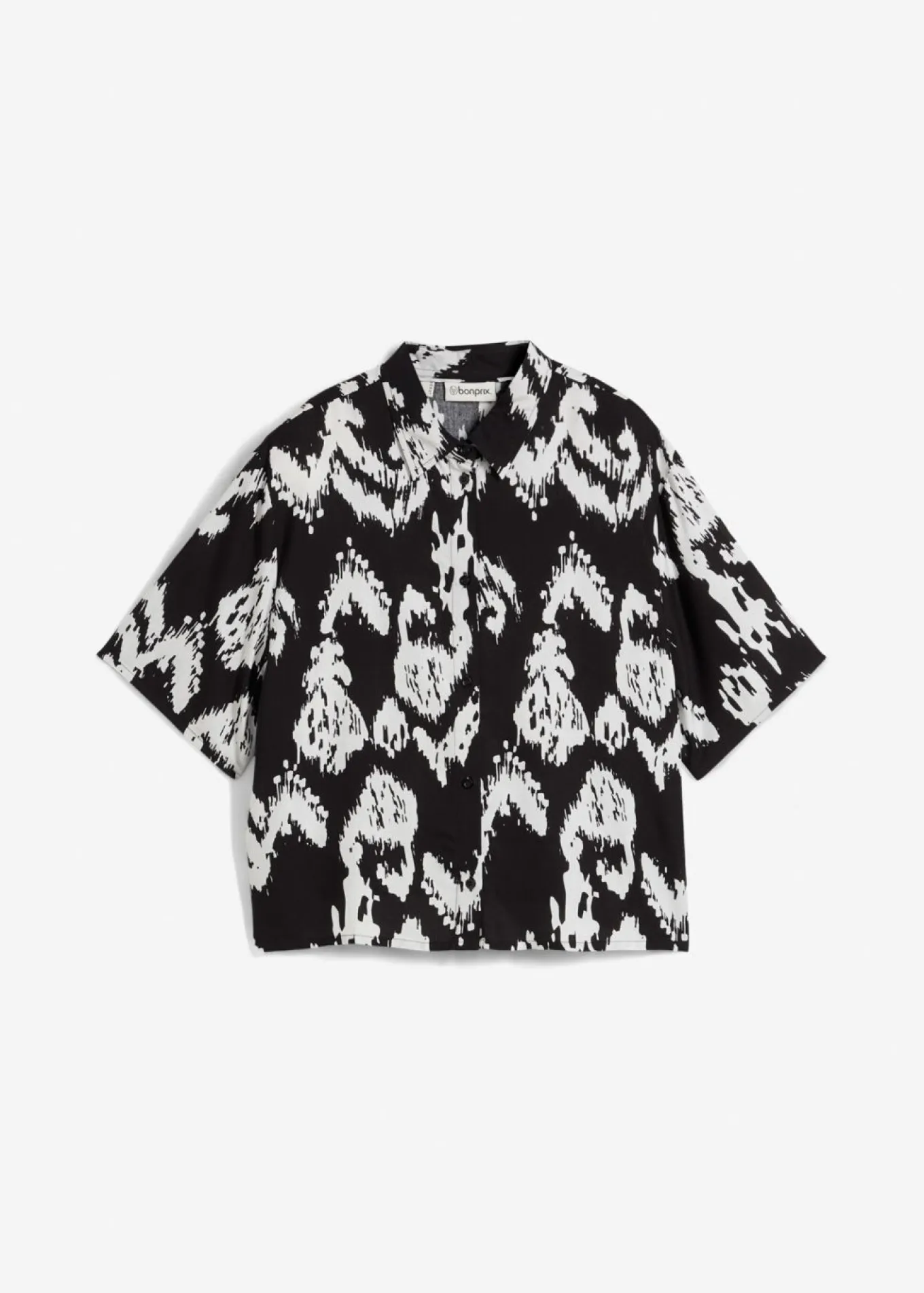 Blusa de viscosa con estampado étnico