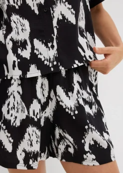Blusa de viscosa con estampado étnico