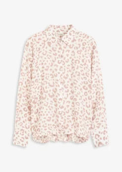 Blusa de viscosa con mangas tipo murciélago