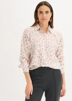 Blusa de viscosa con mangas tipo murciélago