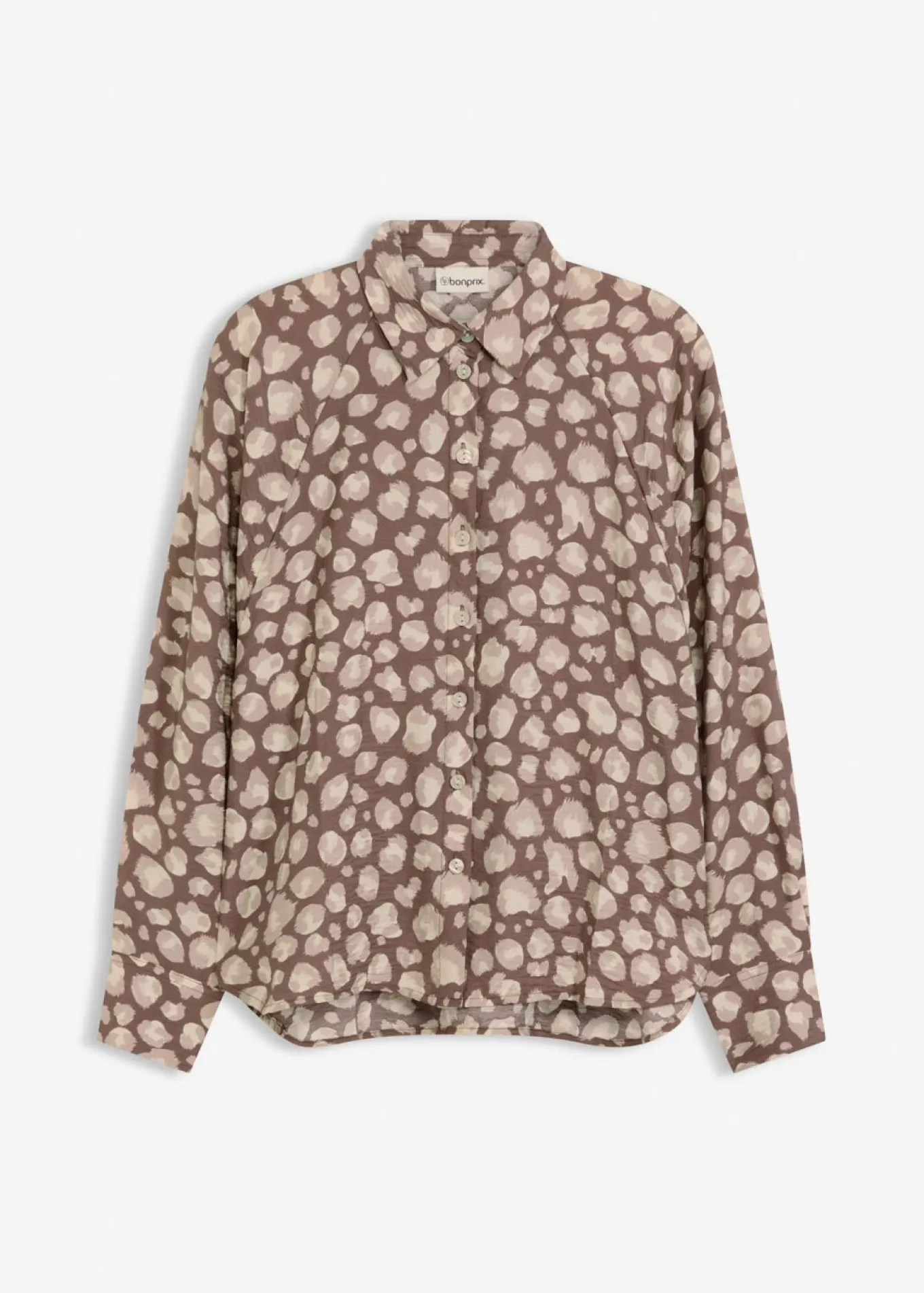 Blusa de viscosa con mangas tipo murciélago