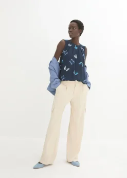 Blusa de viscosa fluida