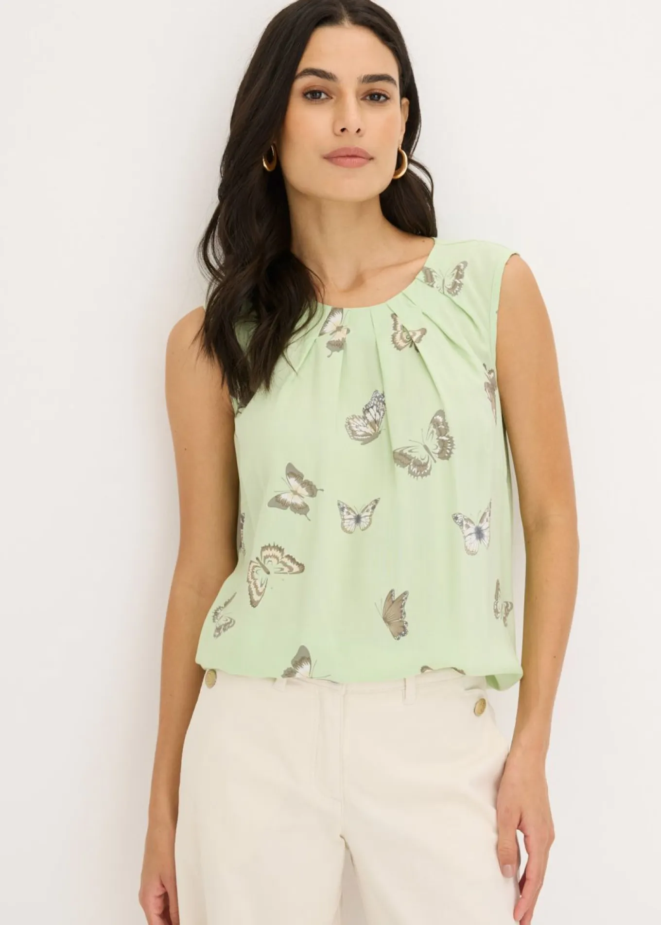 Blusa de viscosa fluida