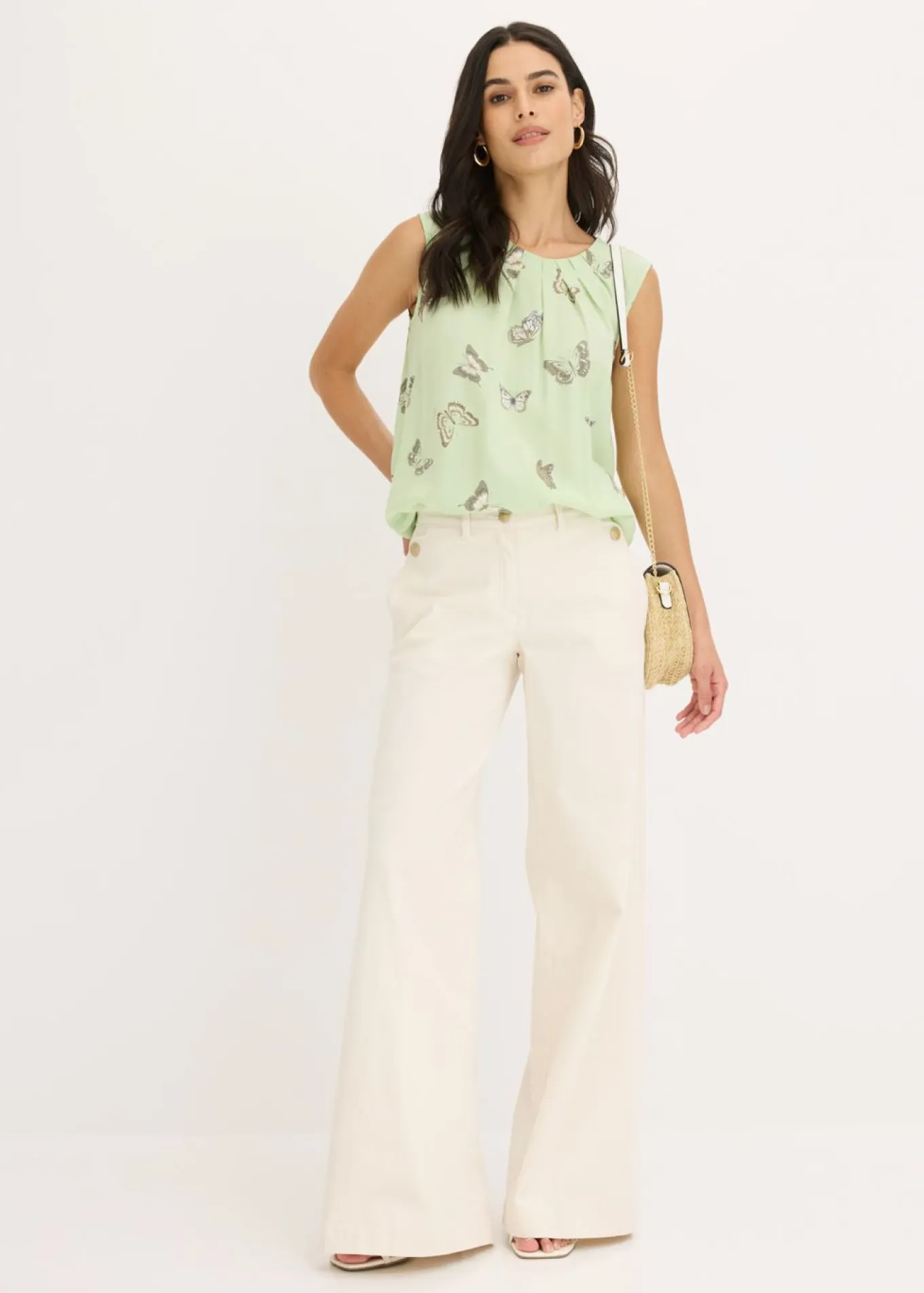 Blusa de viscosa fluida