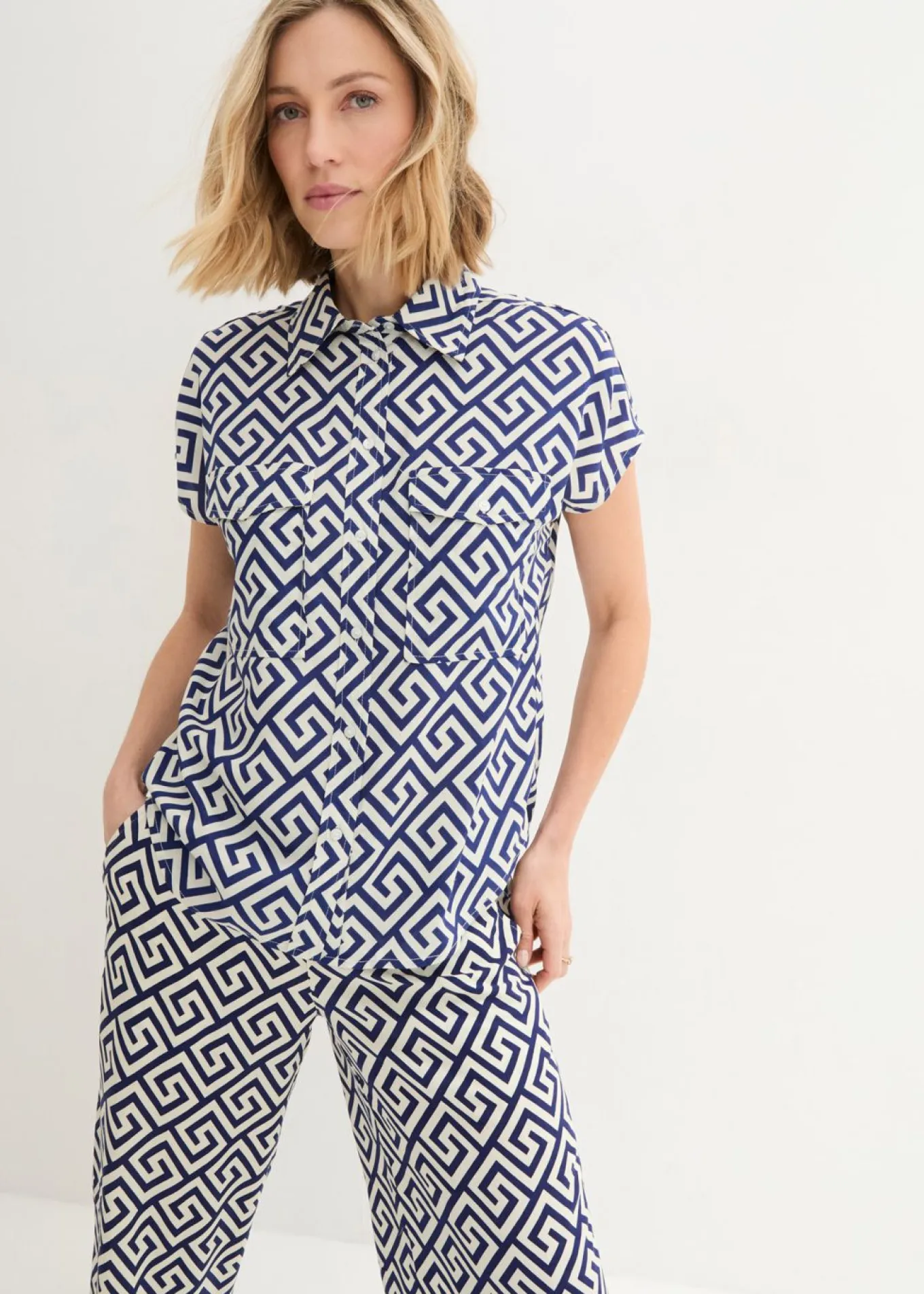 Blusa de viscosa fluida