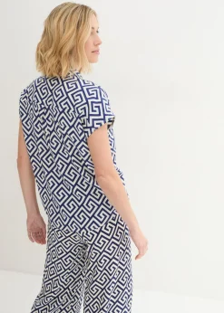 Blusa de viscosa fluida