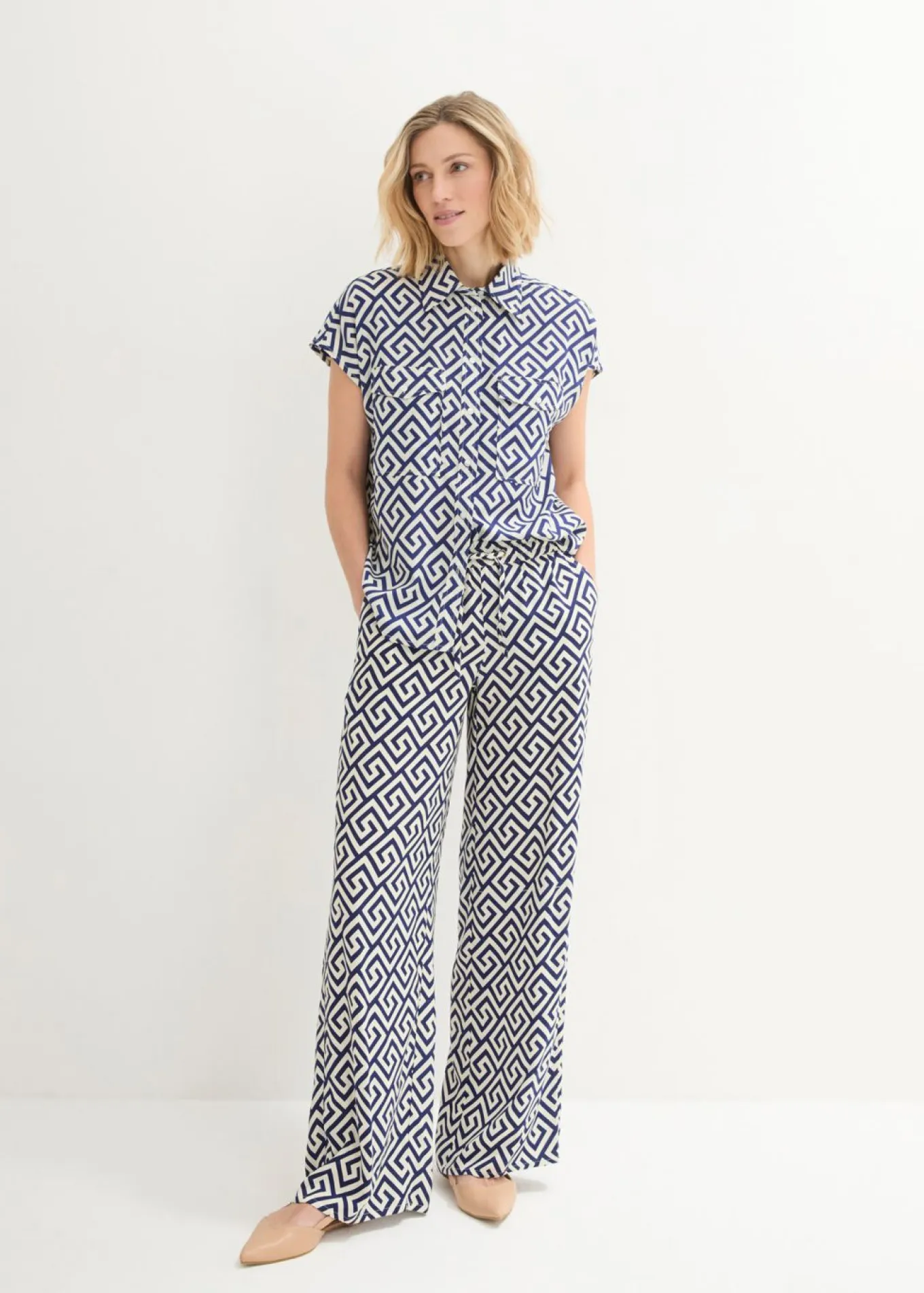 Blusa de viscosa fluida