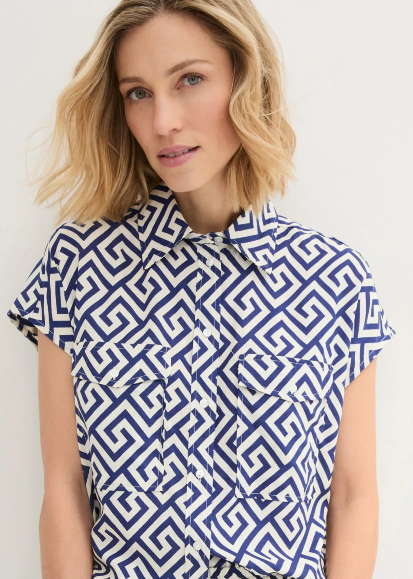 Blusa de viscosa fluida
