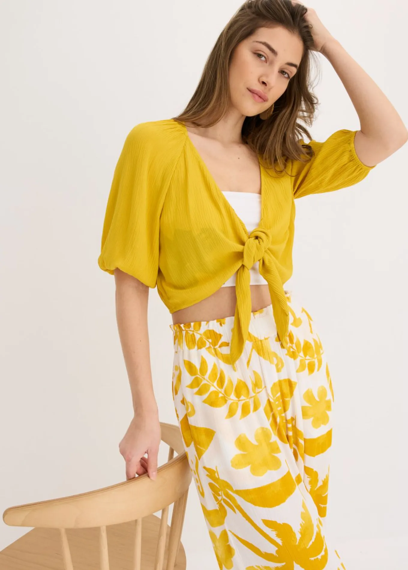 Blusa de viscosa fluida