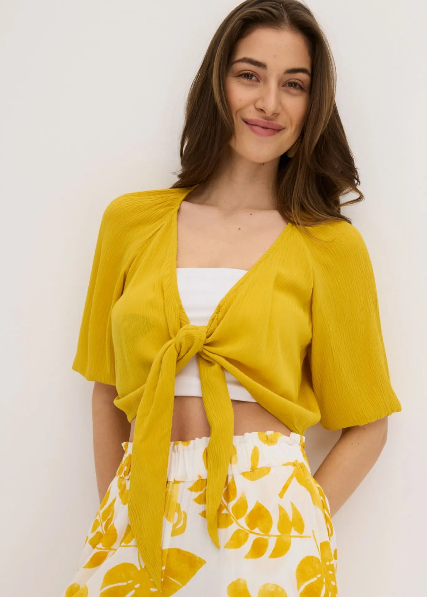 Blusa de viscosa fluida