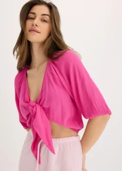 Blusa de viscosa fluida