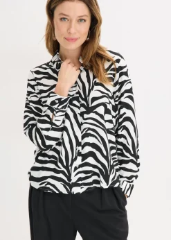 Blusa de viscosa fluida