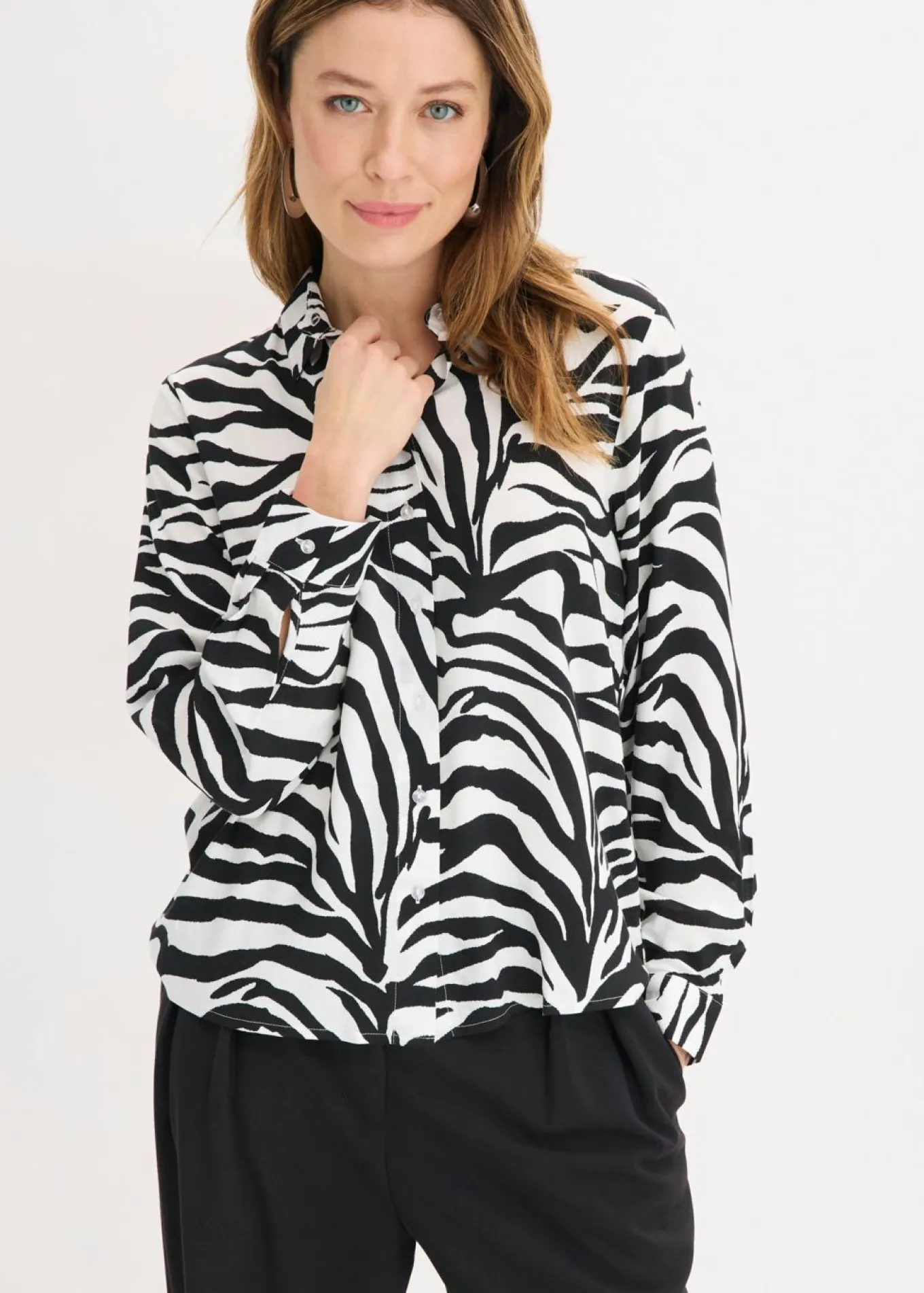 Blusa de viscosa fluida