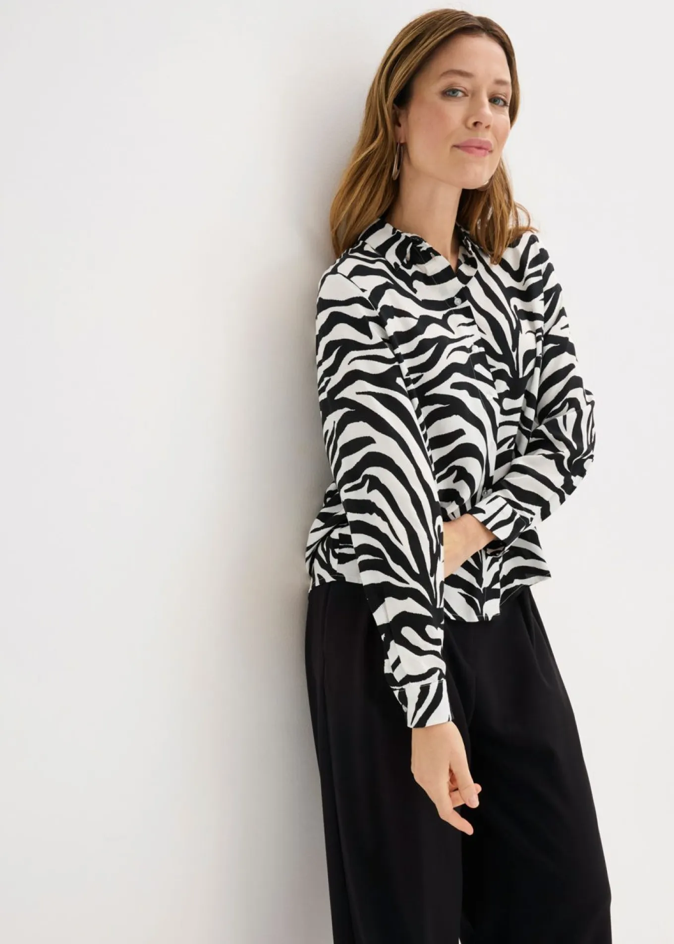Blusa de viscosa fluida