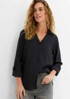 Blusa de viscosa fluida