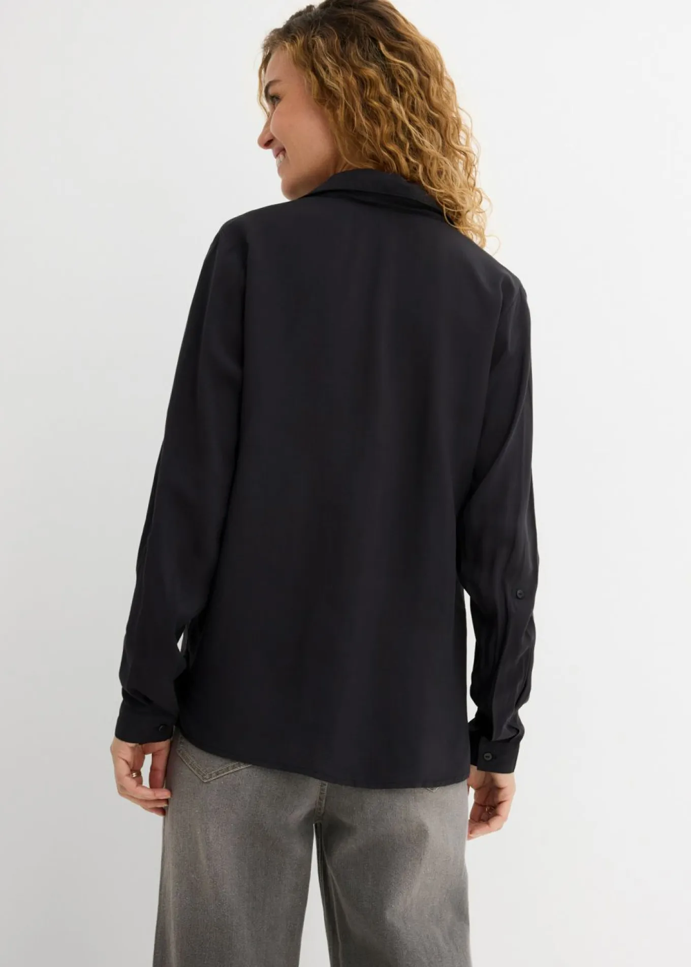 Blusa de viscosa fluida