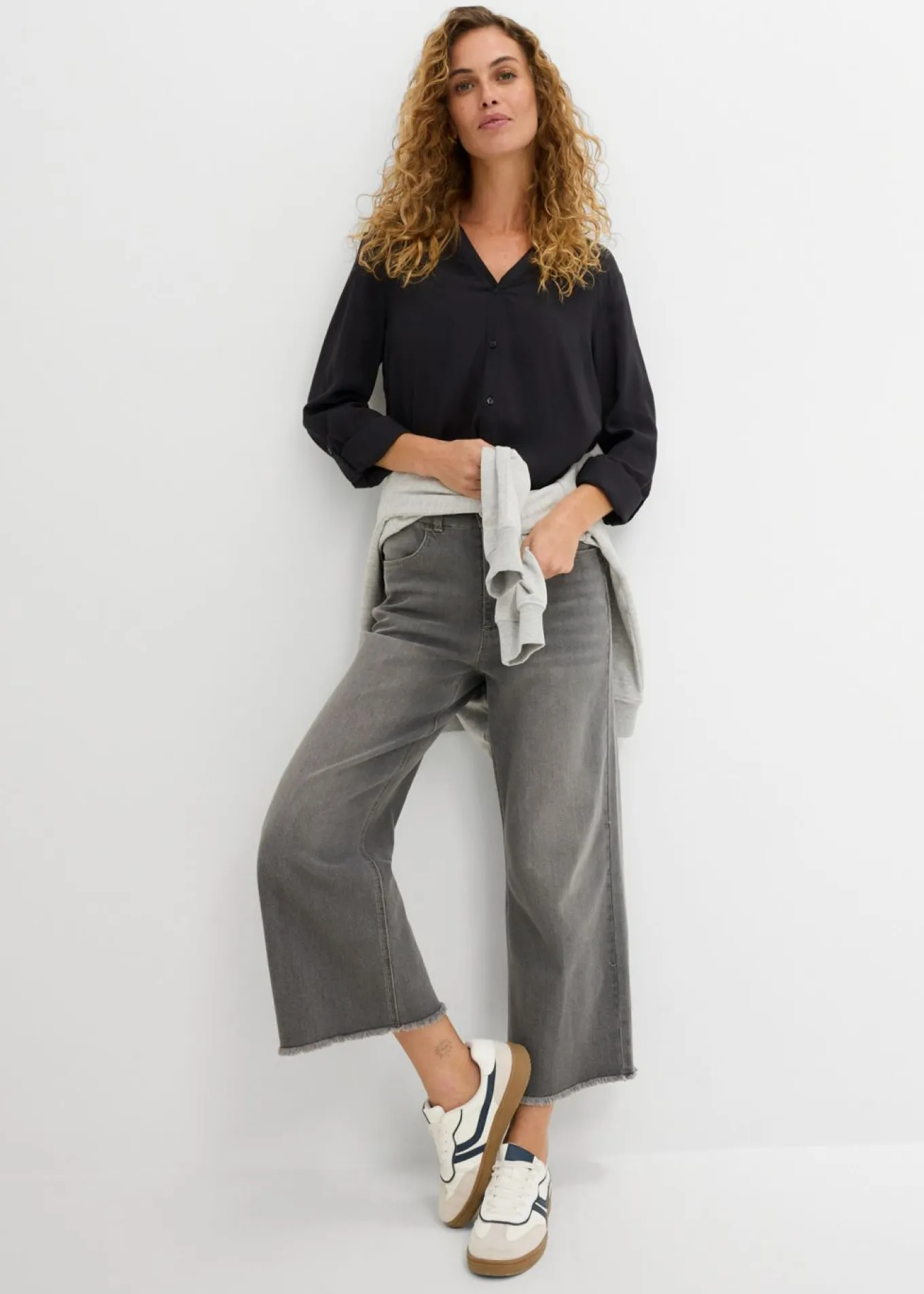 Blusa de viscosa fluida