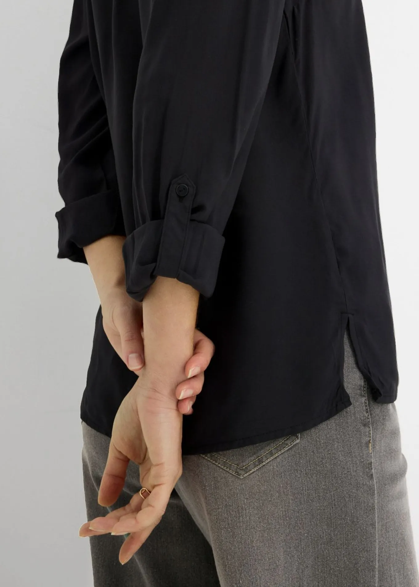 Blusa de viscosa fluida